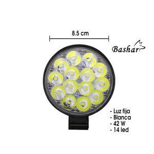 NEBLINERA LED REDONDA JR-MINI-42W 8.5X2.2CM WHITE