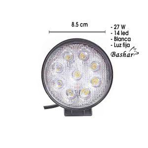 NEBLINERA LED REDONDA 8.5X2.2CM WHITE JR-MINI-27W