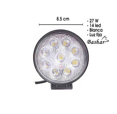 NEBLINERA LED REDONDA 8.5X2.2CM WHITE JR-MINI-27W