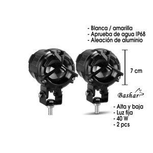 NEBLINERA LED 7X7X10.5CM WHITE/YELLOW JUEGO JR-MT63-40W