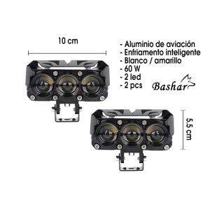 NEBLINERA 3 LED 10.2X6.8X7.5CM WHITE/YELLOW JUEGO JR-MT25-60W-E