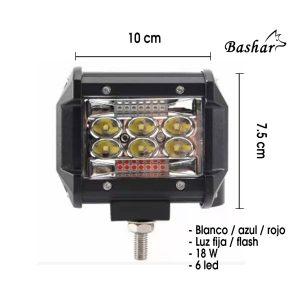NEBLINERA 6  LED RECTANGULAR 10X7.5X5.5CM JR-CS-18W
