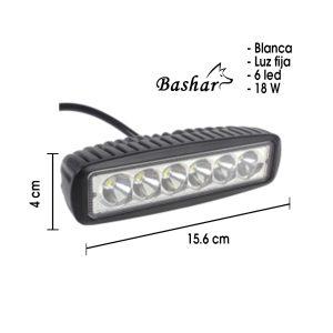 NEBLINERA 6 LED RECTANGULAR 12.5X4X4.5CM  JR-09-18W