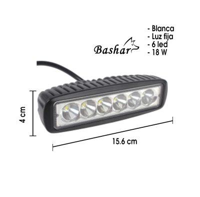 NEBLINERA 6 LED RECTANGULAR 12.5X4X4.5CM  JR-09-18W
