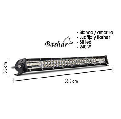 NEBLINERA 80 LED 53.5X3.5X2.5CM W/Y JR-XSP-240WDUAL
