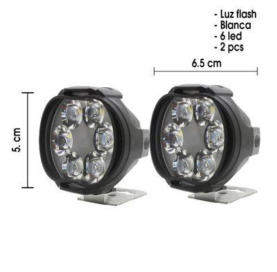 NEBLINERA 6 LED FLASH JUEGO HDX-6M 6.5X5.5CM WHITE