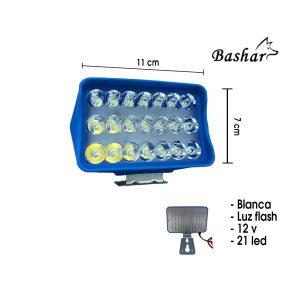 NEBLINERA 21 LED 11.8X7.9CM BASE PLASTICA HDX-21M