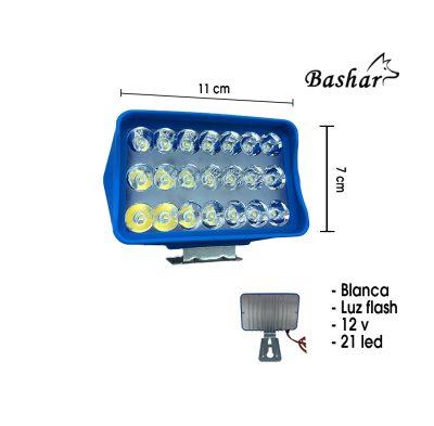NEBLINERA 21 LED 11.8X7.9CM BASE PLASTICA HDX-21M