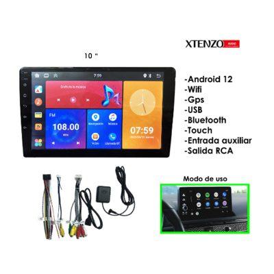 RADIO P/CARRO PANTALLA 10 TOUCH ANDROID XTENZO WIFI GPS USB RCA