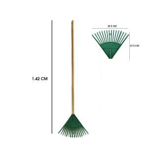 ESCOBILLON PLASTICO P/JARDIN C/CABO 95080-078