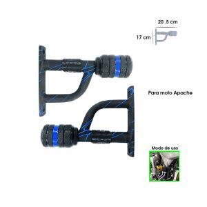 DEFENSA P/MOTO APACHE  AZUL UNIVERSAL   2PCS HEPHAESTUS