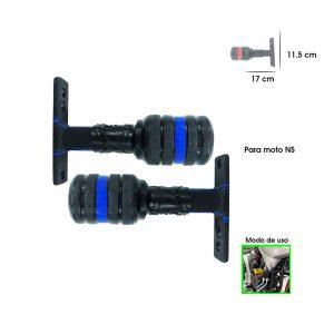 DEFENSA P/MOTO NS UNIVERSAL AZUL  2PCS HEPHAESTUS