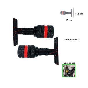 DEFENSA P/MOTO NS UNIVERSAL ROJA 2PCS HEPHAESTUS