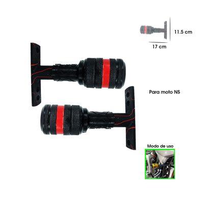 DEFENSA P/MOTO NS UNIVERSAL ROJA 2PCS HEPHAESTUS