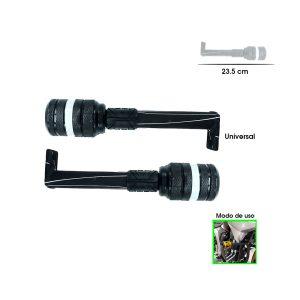 DEFENSA P/MOTO UNIVERSAL BLANCO  2PCS HEPHAESTUS