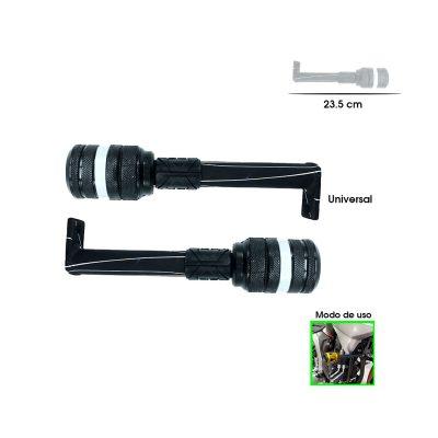 DEFENSA P/MOTO UNIVERSAL BLANCO  2PCS HEPHAESTUS