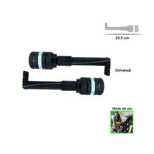 DEFENSA P/MOTO UNIVERSAL GRIS  2PCS HEPHAESTUS