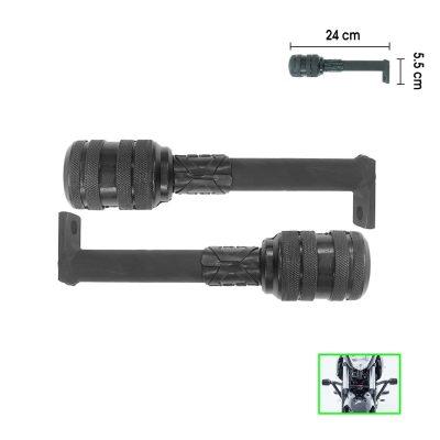 DEFENSA P/MOTO UNIVERSAL NEGRO  2PCS HEPHAESTUS