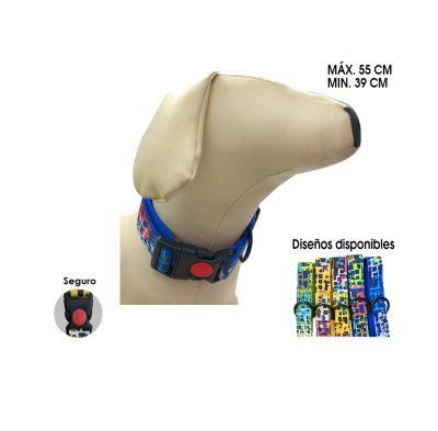 COLLAR P/PERRO C/SEGURO GRANDE 39-55CM  DN127