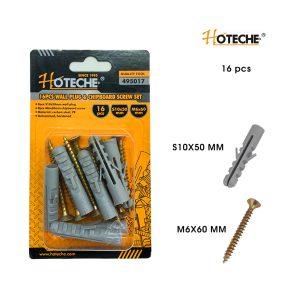 TORNILLOS Y TARUGOS 60PCS #10 S10X50MM  M6X60MM HOTECHE