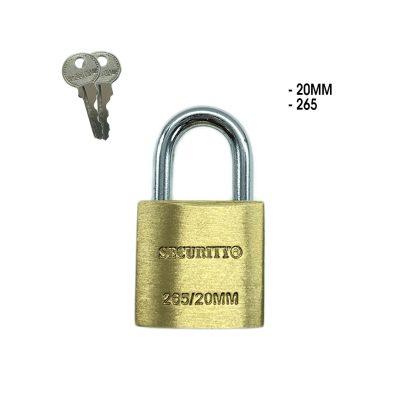 CANDADO 20MM BRONCE SECURITY