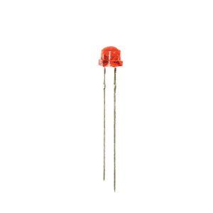 BOMBILLO LED 5MM ROJO SOMBRERO 1800MCD TMC