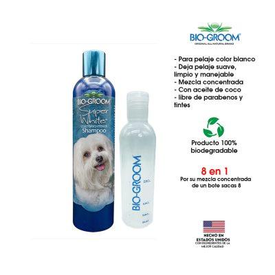 SHAMPOO ULTRA BLANCO BIO GROOM 8 DE 1  12 ONZAS