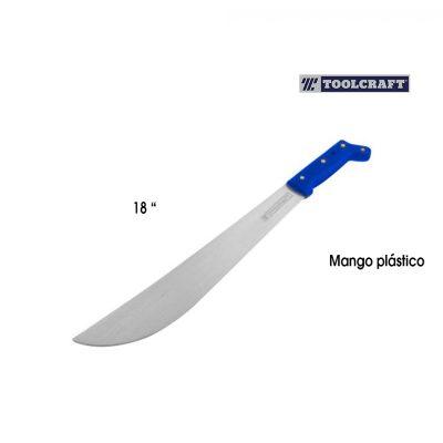 MACHETE PULIDO 18 PLG MANGO PLASTICO TOOLCRAFT