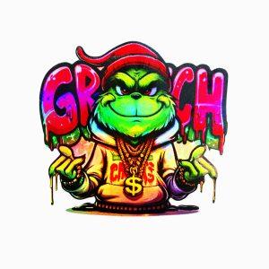 CALCOMANIA TORNASOL GRINCH 10X9.5CM
