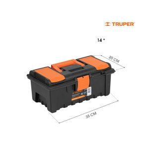 CAJA DE HERRAMIENTAS 14 NARANJA TRUPER