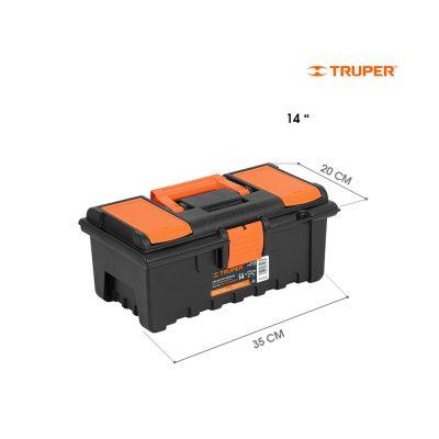 CAJA DE HERRAMIENTAS 14 NARANJA TRUPER
