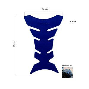 STICKER CAUCHO P/TANQUE DE MOTO AZUL JW2203