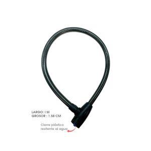 CANDADO P/MOTO 22X1000 BA-007-B SHARK HEAD