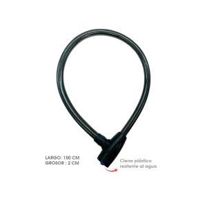 CANDADO P/MOTO 25X1500 BA-007-E SHARK HEAD