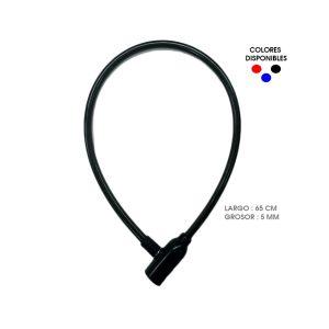 CANDADO P/BICICLETA 5MMX65CM VARIOS COLORES BA-015