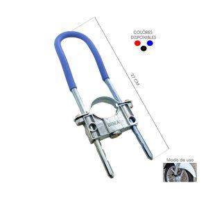 CANDADO P/MOTO U AZUL NEGRO Y ROJO BA-016