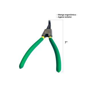 PINZA DE SEGURIDAD 7 EXTERIOR ANGULAR CURVA TQ-Z-8