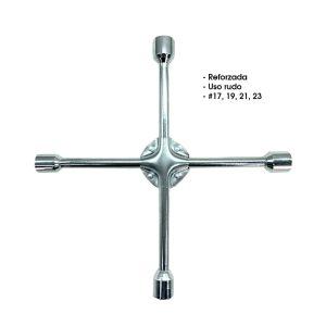 LLAVE DE CHUCHOS EN CRUZ REFORZADA 17X19X21X23 MM14 PLG TQ-Z-11