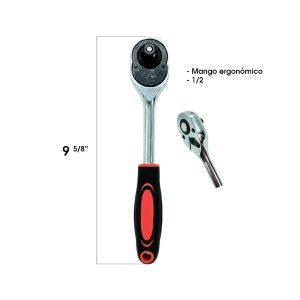 MANERAL C/RATCHET 1/2 MANGO ERGONOMICO TQ-Z-12