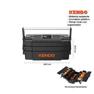 CAJA DE HERRAMIENTAS 17.5" 20 KILOS 5 COMPARTIMIENTOS KENDO