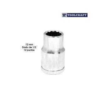 SOCKET 12 MM RAIZ 1/2 12 PTS TOOLCRAFT
