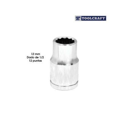 SOCKET 12 MM RAIZ 1/2 12 PTS TOOLCRAFT