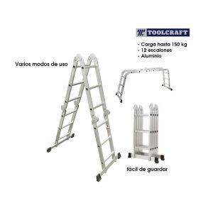 ESCALERA MULTIPOSICION TIPO I 12 ESCALONES