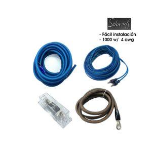 CABLES DE INSTALACION  KIT 4AWG  1000W SCHWARTZ