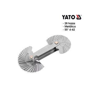 CALIBRADOR DE PASO DE ROSCA 28PCS 4-62 YATO