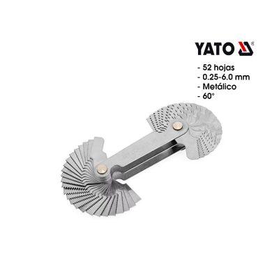 CALIBRADOR DE PASO DE ROSCA 52PCS 4-62 YATO