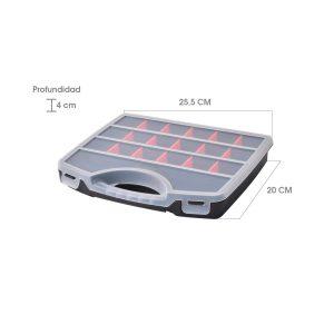 ORGANIZADOR PLASTICO 25X20X4CM 202
