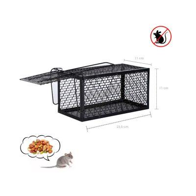 TRAMPA P/RATON TIPO JAULA  METALICA 10.5X10.5X24CM 503246A1