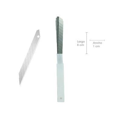 CUCHILLAS DE REPUESTO 9MM 0.4MM  (10 PCS)  ACE-304328J