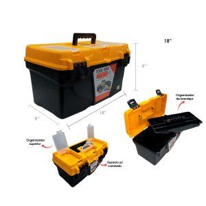 CAJA DE HERRAMIENTAS 18 PLG  C/ORGANIZADOR Y BANDEJA   ACE-901432C